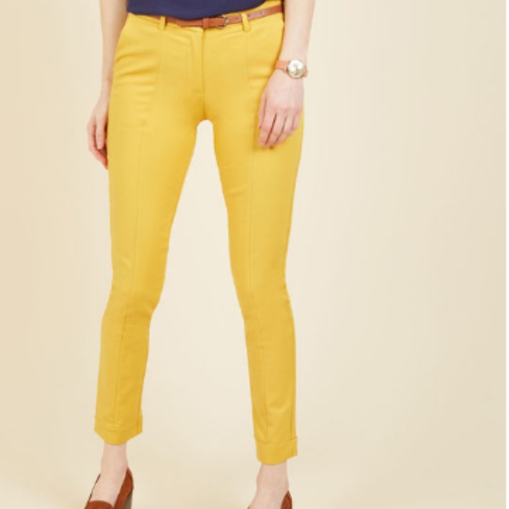 Situationally Savvy Pants in Mustard